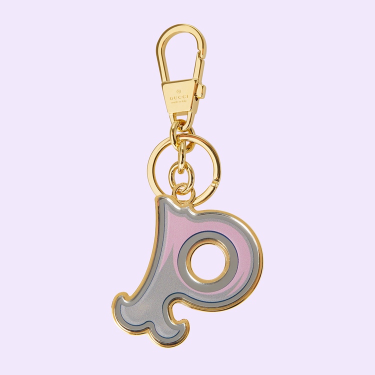727984.JCFUG.8555.001.100.0000.Light Letter P Plexiglas keychain